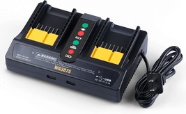 20V Wa3875 Charger Replacement For Worx 20 Volt Wa3770 Dual-Port Battery... - $44.99