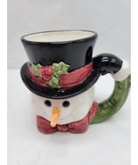Fitz And Floyd Omnibus Snowman Coffee Mug Cup  Snow Gentleman New Christmas - £17.53 GBP