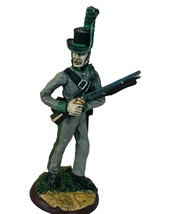 Toy Soldier vtg Franklin Mint Waterloo Regiment 1979 Jager Avantgarde Gelernte - £19.25 GBP