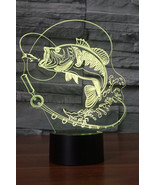 Unomatch New Designed 3D Fish visual Coloring Night Light - £19.86 GBP