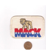 Vtg MACK Truck Patch-White-Bulldog-Star-Rectangle-Trucking Highway Freig... - £11.76 GBP