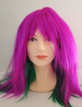 West Bay Green &amp; Purple Wig Japan Anime Cosplay Halloween Costume - £14.18 GBP