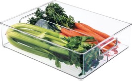 Deep Split Bin In Clear By Interdesign Fridge Binz. - £30.91 GBP