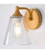 Farmhouse Wood Wall Sconce  Light for Bedroom, Hallway, Indoor New In Box  - $26.31 CAD