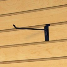 Only Garment Racks Commercial Deluxe Slatwall Hooks, 6&quot;, Black (Pack of 20) - $24.99