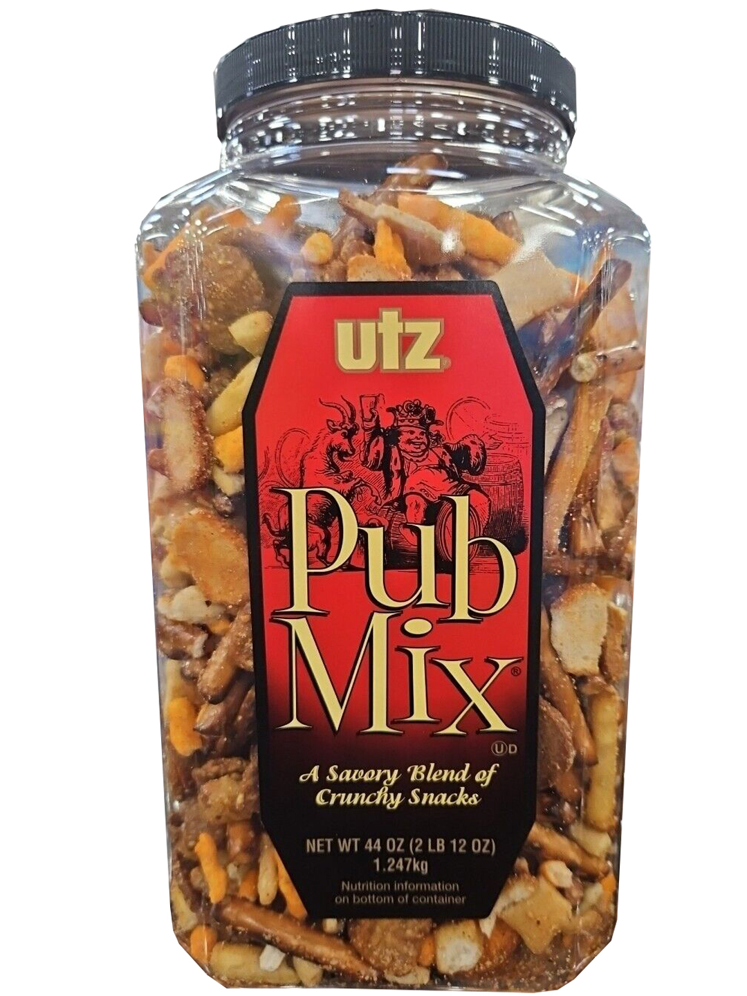 Utz Pub Mix - 44 Ounce Barrel - Savory Snack Mix, Blend of Crunchy Flavors for a - £17.30 GBP