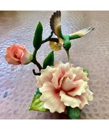 Vintage Porcelain Ceramic Hummingbird Figure - $20.00