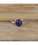 925 Sterling Silver Lapis Lazuli gemstone Stacking Ring - $20.35 CAD+