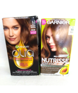 2 Hair Color Garnier Nutrisse  B3 Spiced Rum Garnier Olia 6.3 Golden Brown  - £9.33 GBP