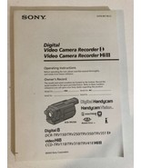 Sony Digital Recorder Instruction Manual Only Hi-8 Digital 8 dcr-trv150 - $19.79