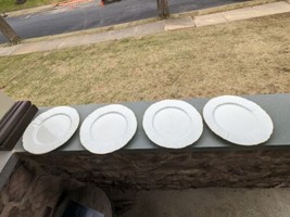 Set of 4 Baum Bros Formalities chop Dinner Plates  Bernadotte Ivory made... - $49.99