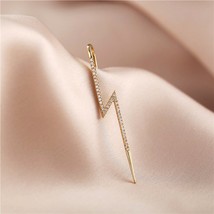 Donarsei 1pc Fashion Ear Wrap Crawler Hook Earring For Women CZ Stone Lightning  - £7.38 GBP