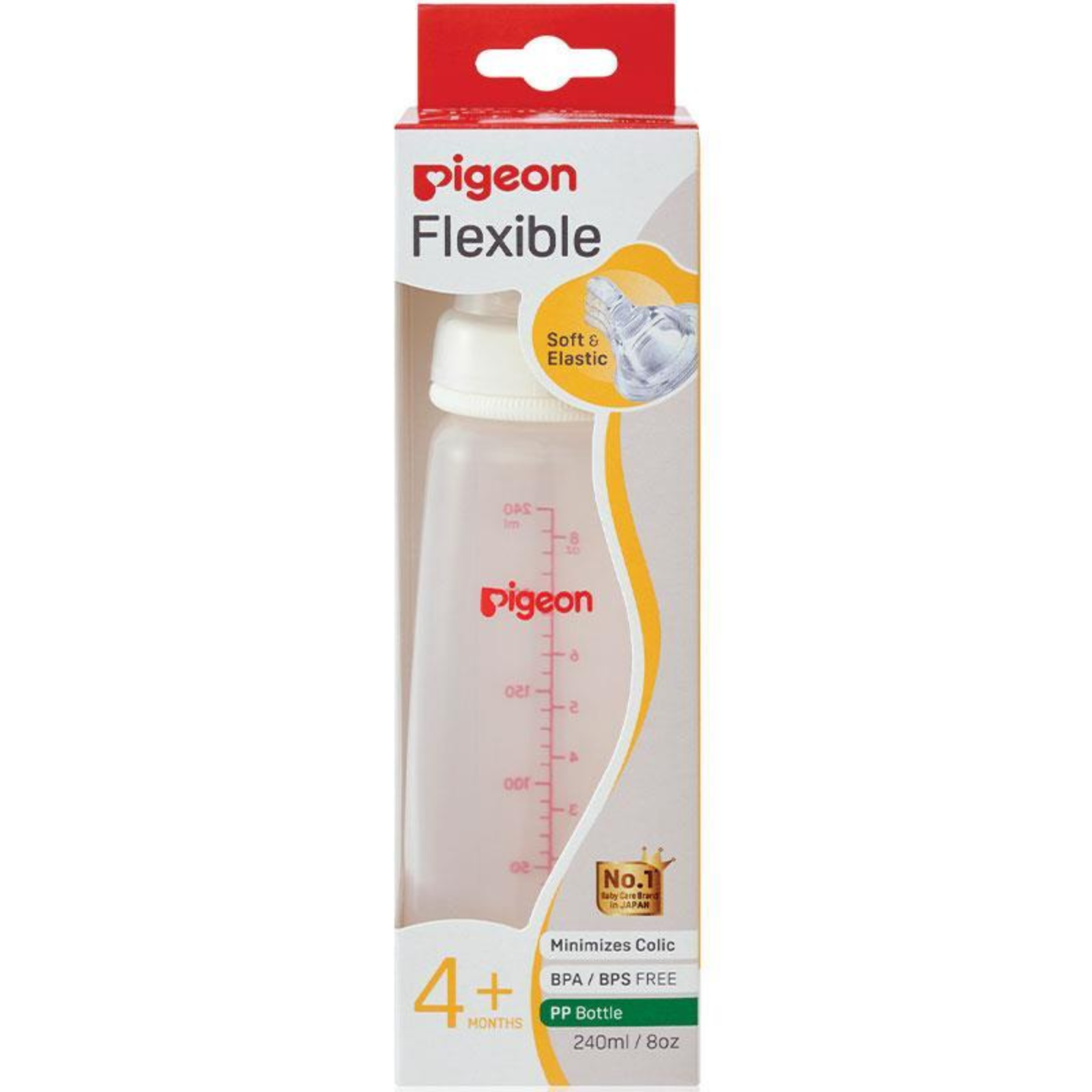 Pigeon Flexible Peristaltic PP Bottle 240ml - $82.98