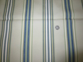 3017. Canvas-Like STRIPED Craft, Upholstery FABRIC - 53&quot; x 1 3/4 yds. (2 Pcs.) - £7.05 GBP