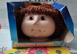 NOS 84 Brunette Doll Baby Martha Nelson Thomas Doll Head Cabbage Patch Kids - $19.84