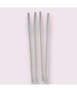 Tupperware Whistle Straws Set of 4 Vintage 12&quot; LONG Reusable Sheer Clear... - $17.44 CAD
