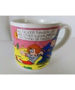 Vintage Carlton Cards &quot;All The Good Things In Life&quot; Novelty Funny Coffee... - $12.60