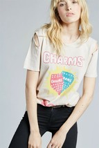 Womens T Shirt Charms Sucker Pops Vintage Look Size XS RECYCLED KARMA $5... - £14.33 GBP
