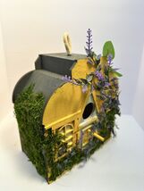 Wooden Birdhouse finished and Ready for use 7" Indoor Decoration - $14.39