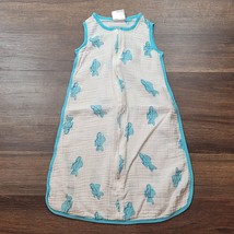 Aden + Anais Baby Boy Cotton Muslin Zip Sleep Sack Gown 0-3-6 Small S Planes - £12.65 GBP