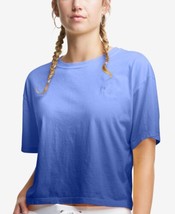 Champion Womens Plus Size Cropped Ombre T-Shirt 1X Deep Forte Blue Ombre - £19.95 GBP
