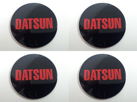 Datsun 2 - Set of 4 Metal Stickers for Wheel Center Caps Logo Badges Rims  - $24.90+