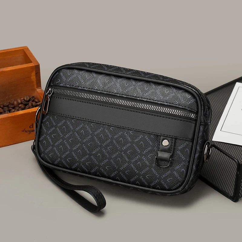 Business Men&#39;s Bag High Quality Soft PU Leather Man&#39;s Handbag Shoulder B... - $27.08