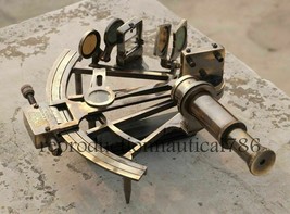 Nautical KELVIN &amp; HUGHES Solid Brass Astrolabe Sextant Maritime Sextant ... - £220.77 GBP