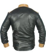 Men&#39;s Leather Shirt Real Lambskin Lederhemd Jacket Biker Slim Fit Cuir  - £70.77 GBP