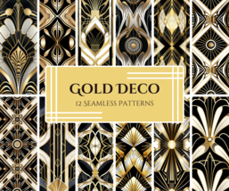 Luxurious Art Deco Pattern Pack - Symmetrical &amp; Ornate Designs  - £4.08 GBP