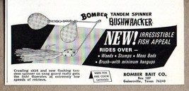 1967 Print Ad Bomber Bushwhacker Fishing Lures Gainesville,Texas - £6.31 GBP