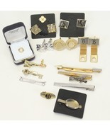 Men&#39;s Cuff Links Tie Tacks Tie Bars Lot of 15 Christmas Key Arrow Geoffrey - $26.84 CAD