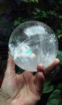 Large Quartz Crystal Sphere with Rainbows - $688.05