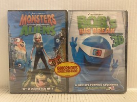 Monsters vs. Aliens/B.O.B.&#39;s Big Break in Monster 3D: Ginormous Double DVD Pack - £17.26 GBP