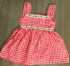 Baby Doll Sleeveless Checkered  Dress - £9.41 GBP