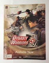 Dynasty Warriors 5 Hero Worship Playstation 2 PS2 2005 Magazine Print Ad - £11.86 GBP