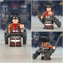 Mikasa Ackerman (Scout Regiment) Attack on Titan Minifigures Building Blocks Toy - £3.86 GBP