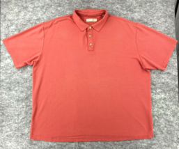 Jamaica Jaxx Mens Polo Shirt Size 2XL XXL Orange Modal Blend Golf Short Sleeve - £7.46 GBP