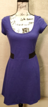 American Eagle Outfitters Dress Women&#39;s Medium Indigo Short Sleeve Back ... - $23.04
