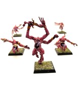 Chaos Daemons Pink Horrors of Tzeentch 5 Painted Miniatures - $67.36 CAD