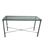 Giacometti Style Iron and Glass Console Table - £1,265.37 GBP