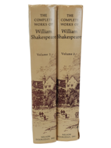 The Complete Works of William Shakespeare Volumes One &amp; Two Book Club Edition HC - £11.04 GBP