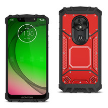 [Pack Of 2] Motorola Moto G7 Play Metallic Front Cover Case In Red - £24.18 GBP