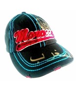 Vtg Atlas Ambassador Embroidered baseball Cap Hat Ripped Brim Morocco Lo... - £19.65 GBP