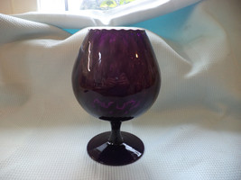Ref 002 Vintage 1960s Pedistal Purple Vase / Brandy Glass For Cat And Mouse - £19.74 GBP