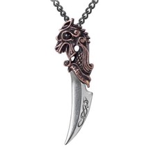 Alchemy Gothic Einardolk Talisman Pendant Viking Norse Dragon Dagger Pew... - $34.95