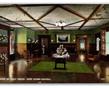 Armory Golf Casa Interno Rock Isola Illinois Il 1910 Udb Cartolina D20 - $5.08