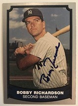 Bobby Richardson Signed Autographed 1988 Pacific Legends Baseball Card - New Yor - £7.72 GBP