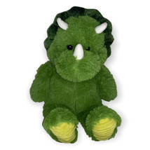 Kellytoy Dinosaur Dino Triceratops Green Plush Stuffed Animal 19” Toy EUC - £11.39 GBP