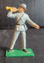 TOY SOLDIER CONFEDRATE BUGLER US CIVIL WAR BLUE BOX MINIATURES COMPOSITE... - $5.00
